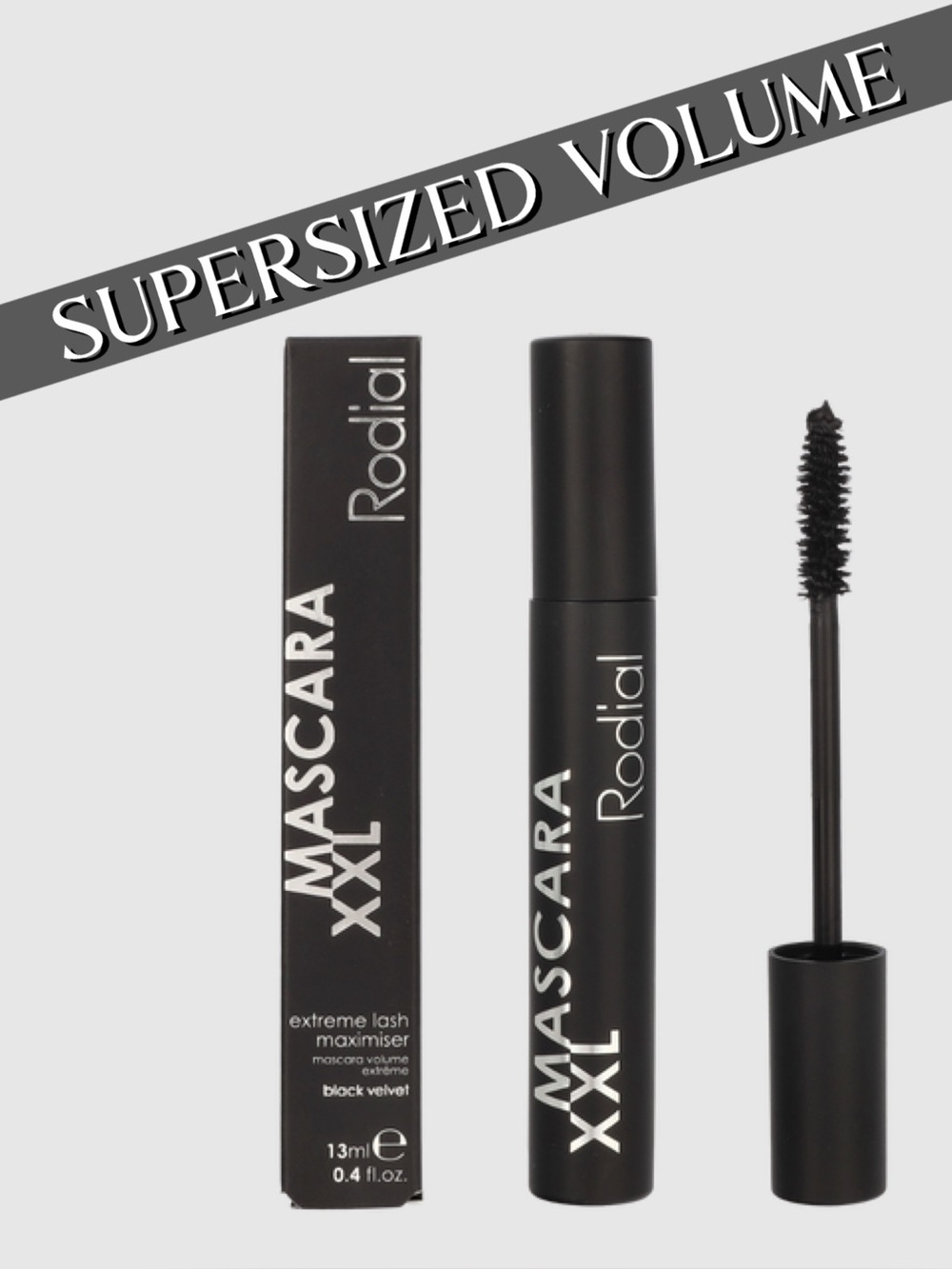 RODIAL XXL EXTREME LASH VOLUMISER MASCARA BLACK VELVET. NIB